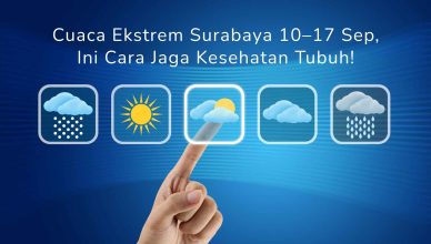 Cuaca Ekstrem Surabaya 10–17 Sep, Ini Cara Jaga Kesehatan Tubuh!